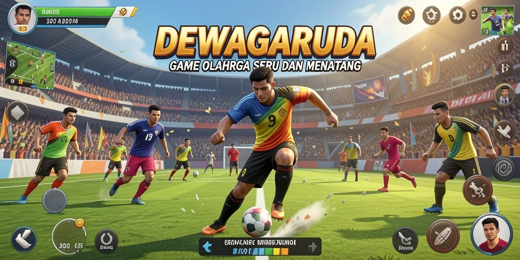 Tampilan gameplay DEWAGARUDA yang seru dan dinamis.