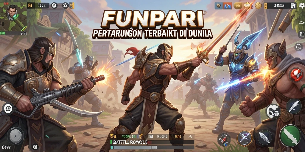 Gameplay menegangkan di dunia Battle Royale FUNPARI yang penuh aksi.