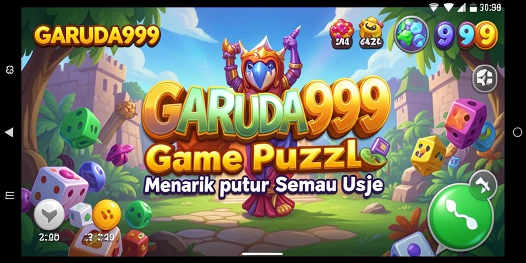 Tampilan gameplay GARUDA999 yang seru dalam setiap level Puzzle.