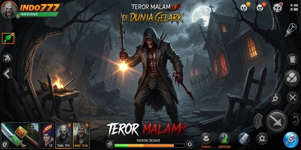 Gameplay menyeramkan di dunia gelap penuh misteri.
