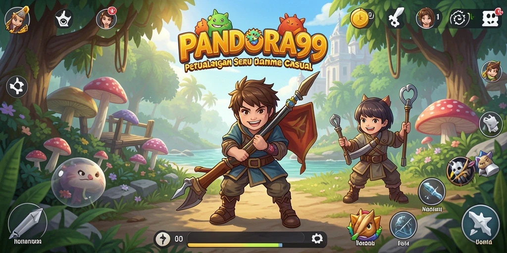 Tampilan gameplay PANDORA99 yang seru dan penuh warna.